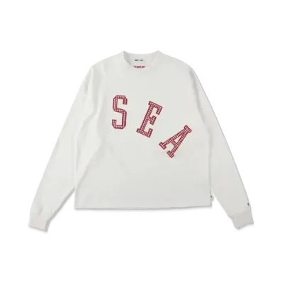 WIND AND SEA (GINGHAM) L/S TEE "White"