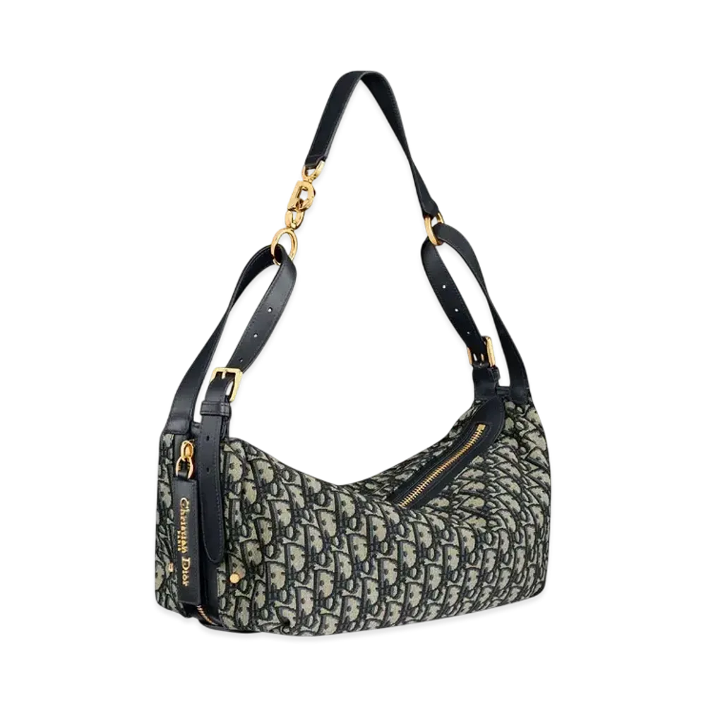 Dior Medium D-Journey Bag Dior Oblique Jacquard "Blue"