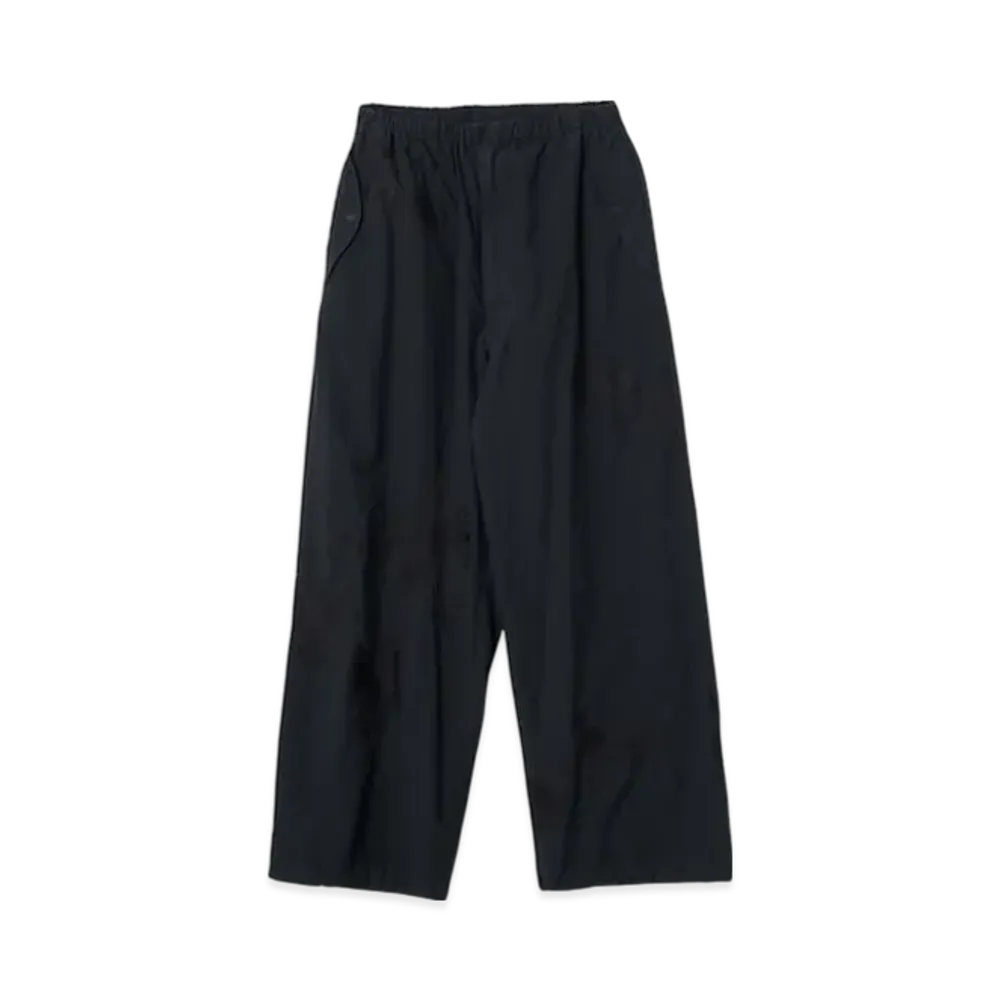 YOKE Cotton Typewriter Cloth Embroidery Over Pants "Black"