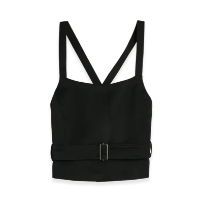 OUR LEGACY Trench Vest "Tasteful Black Megatwist Twill"
