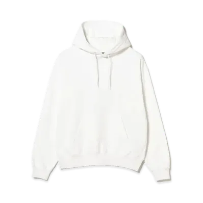 BEAMS Suvin Cotton Hoodie "White"