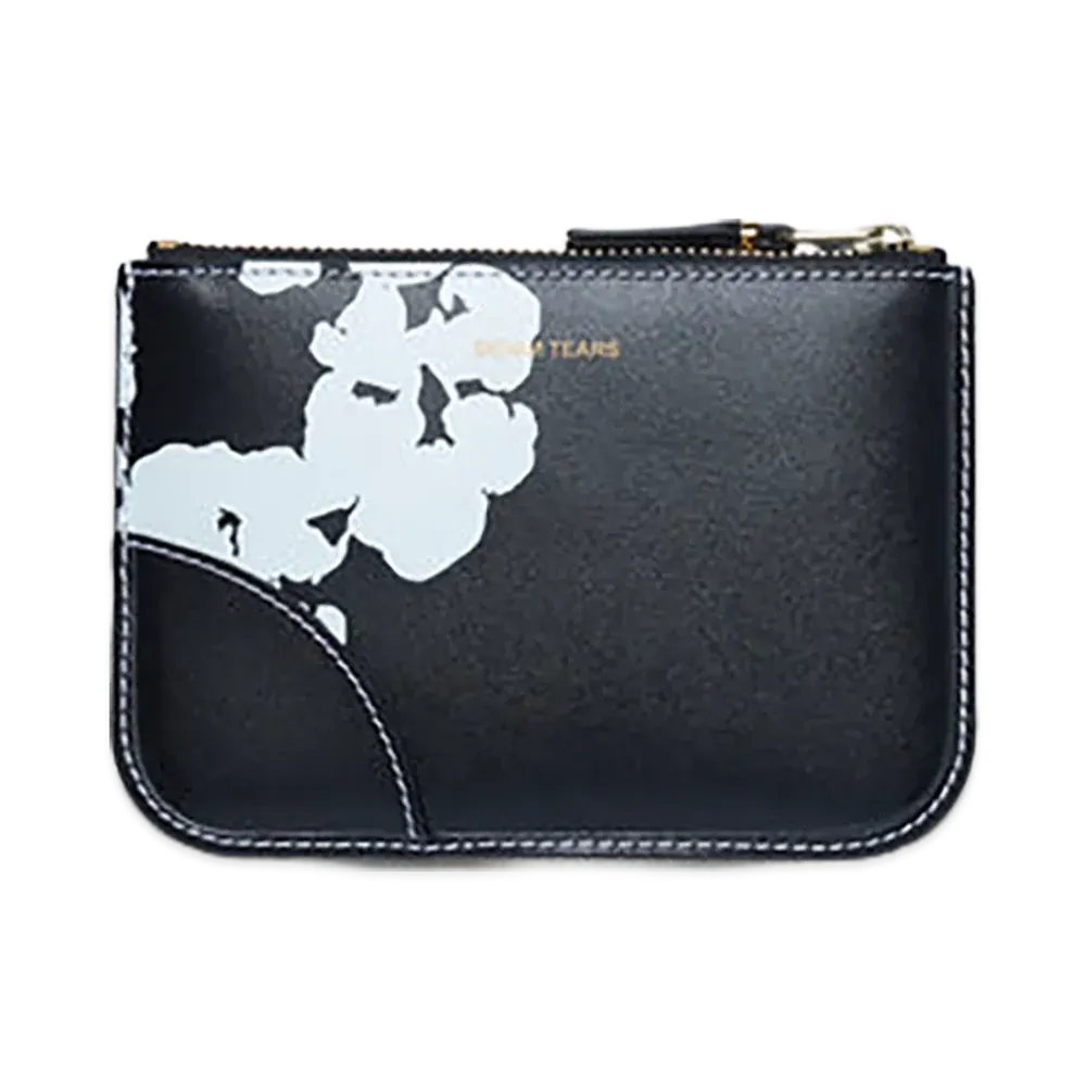 DENIM TEARS Cotton Wreath Zip Pouch "Black"