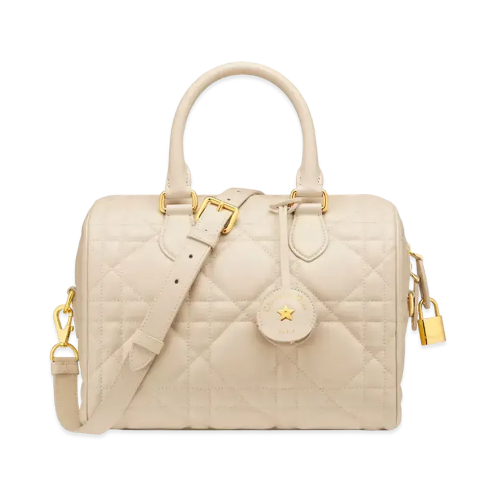 Dior Groove 25 Bag Macrocannage Calfskin "Dusty Ivory"