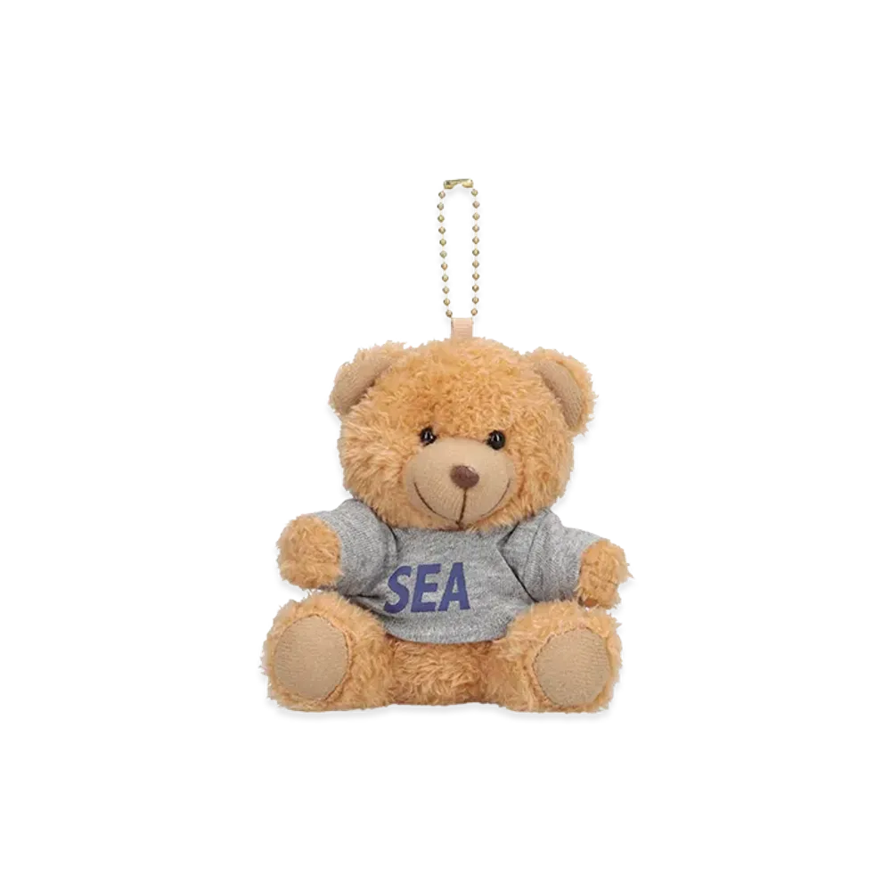 WIND AND SEA Teddy Bear Key Ring "Gray"