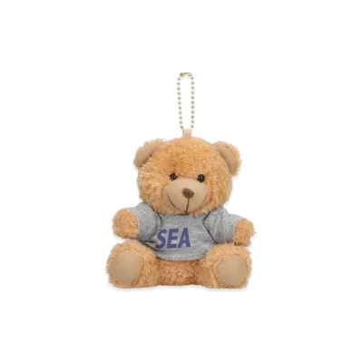 WIND AND SEA Teddy Bear Key Ring "Gray"