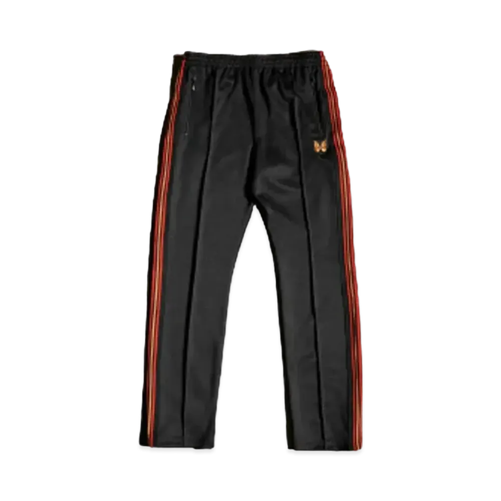Needles x END. NARROW TRACK PANT "Black/Orange"