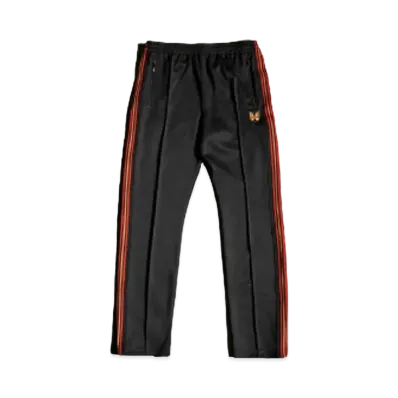 Needles x END. NARROW TRACK PANT "Black/Orange"