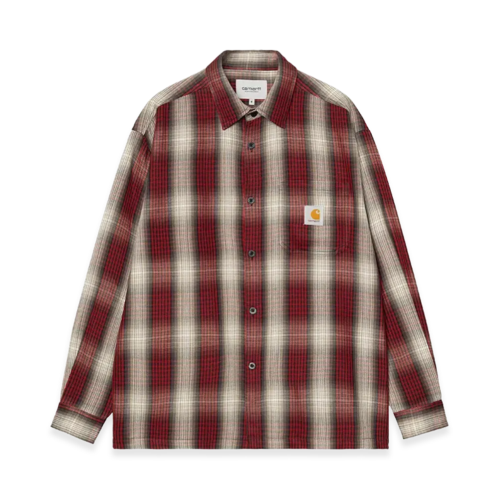 Carhartt WIP L/S Harlin Shirt Harlin Check "Chili Pepper"