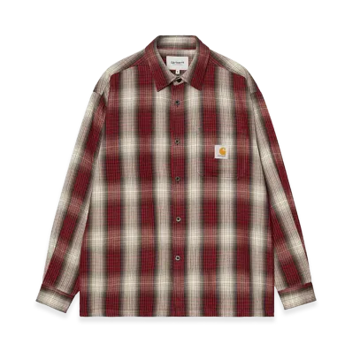 Carhartt WIP L/S Harlin Shirt Harlin Check "Chili Pepper"