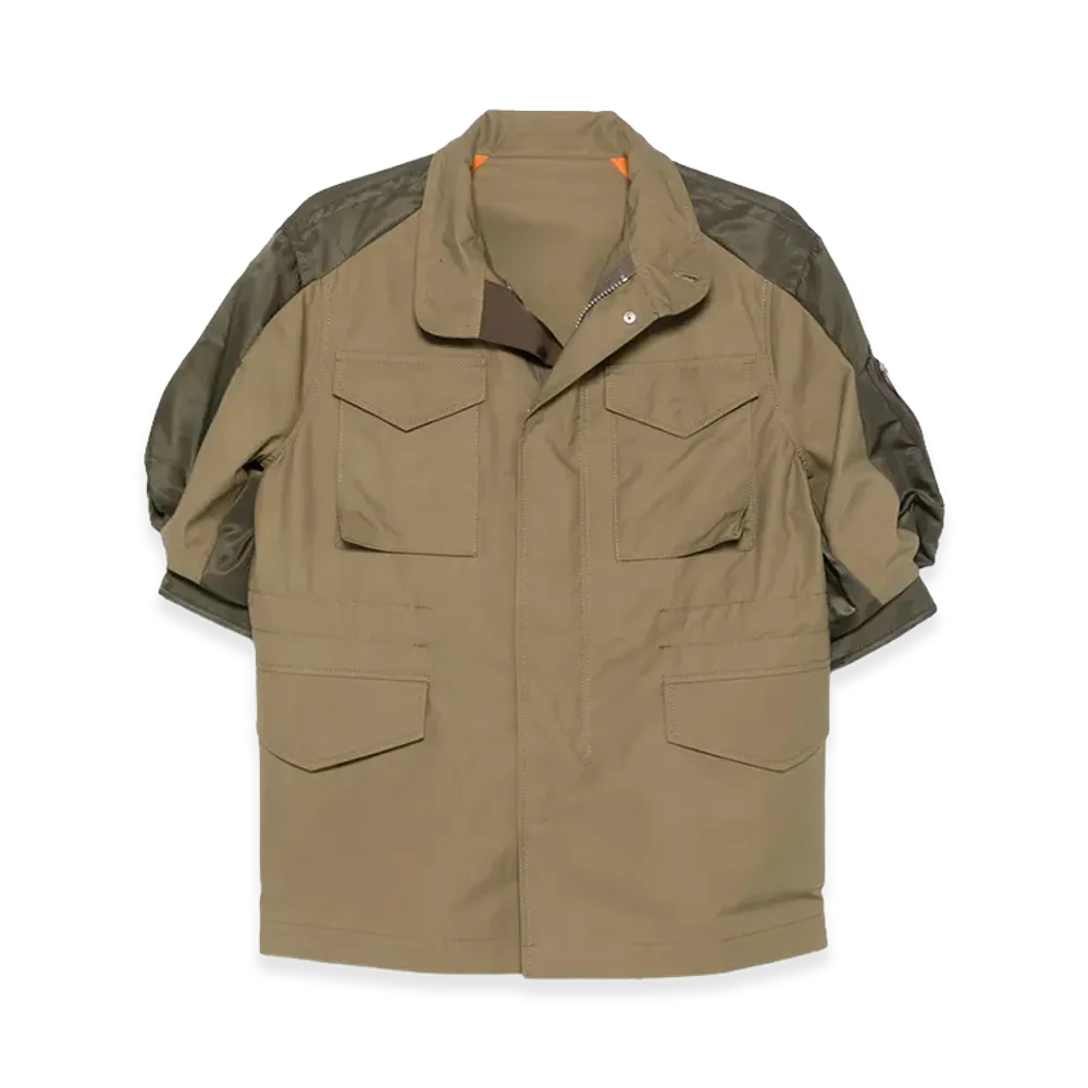 sacai Women's Cotton Weather Jacket "Beige/Khaki"