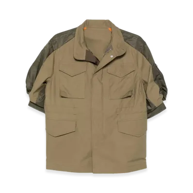 sacai Women's Cotton Weather Jacket "Beige/Khaki"