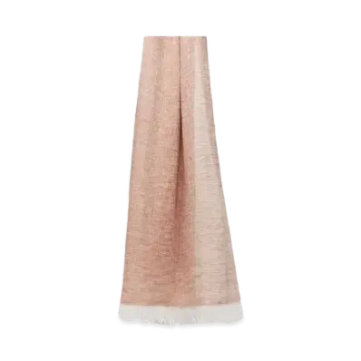 Max Mara Alfredo Pure Linen Stole "Tobacco Brown"