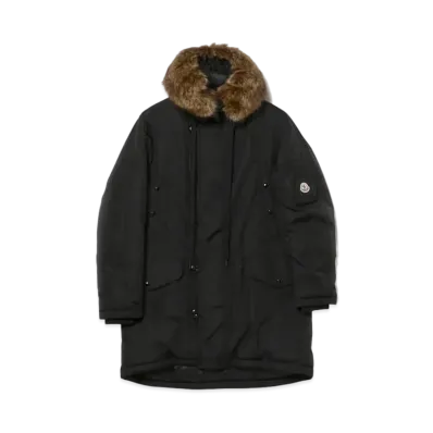 MONCLER AJA Nylon Hooded Down Blouson "Black"