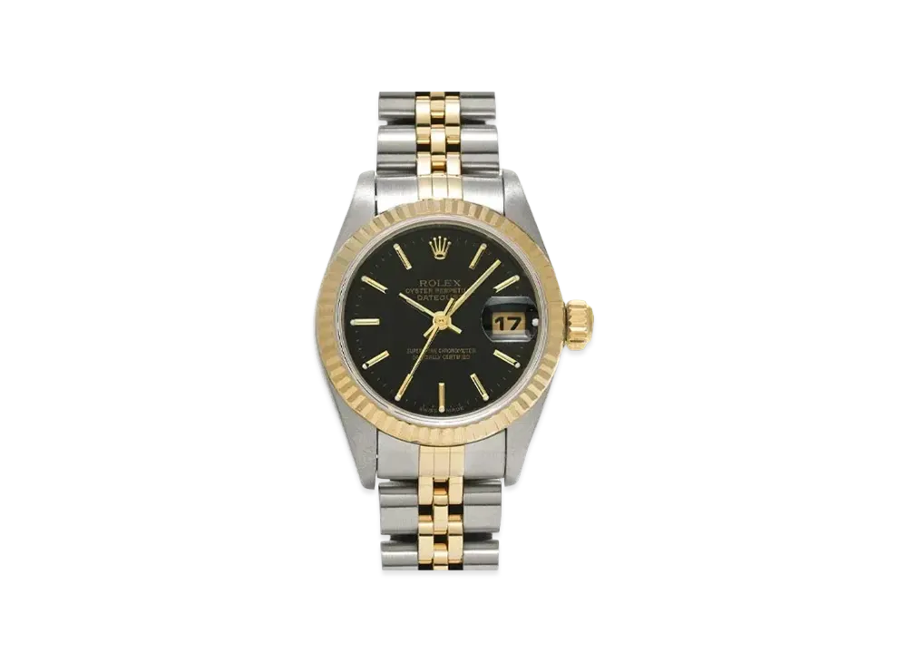 ROLEX Lady-Datejust "Black/Stainless Steel/Yellow Gold"