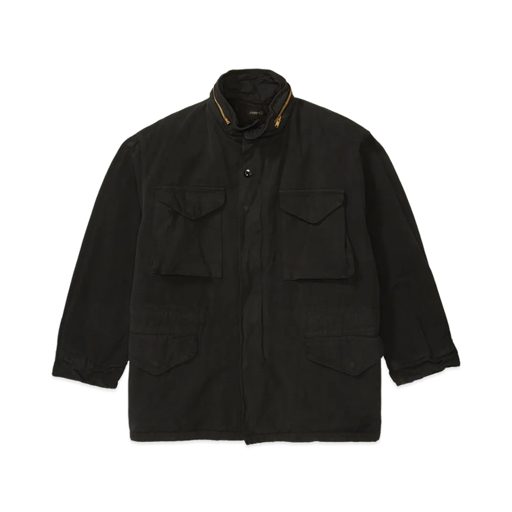 COMOLI Garment Dyed M65 Jacket "Black"