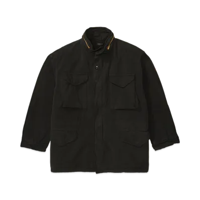 COMOLI Garment Dyed M65 Jacket "Black"