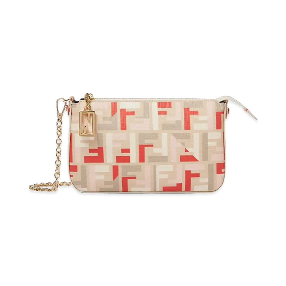 FENDI Women's Pouch With Fabric Chain "Multicolor"