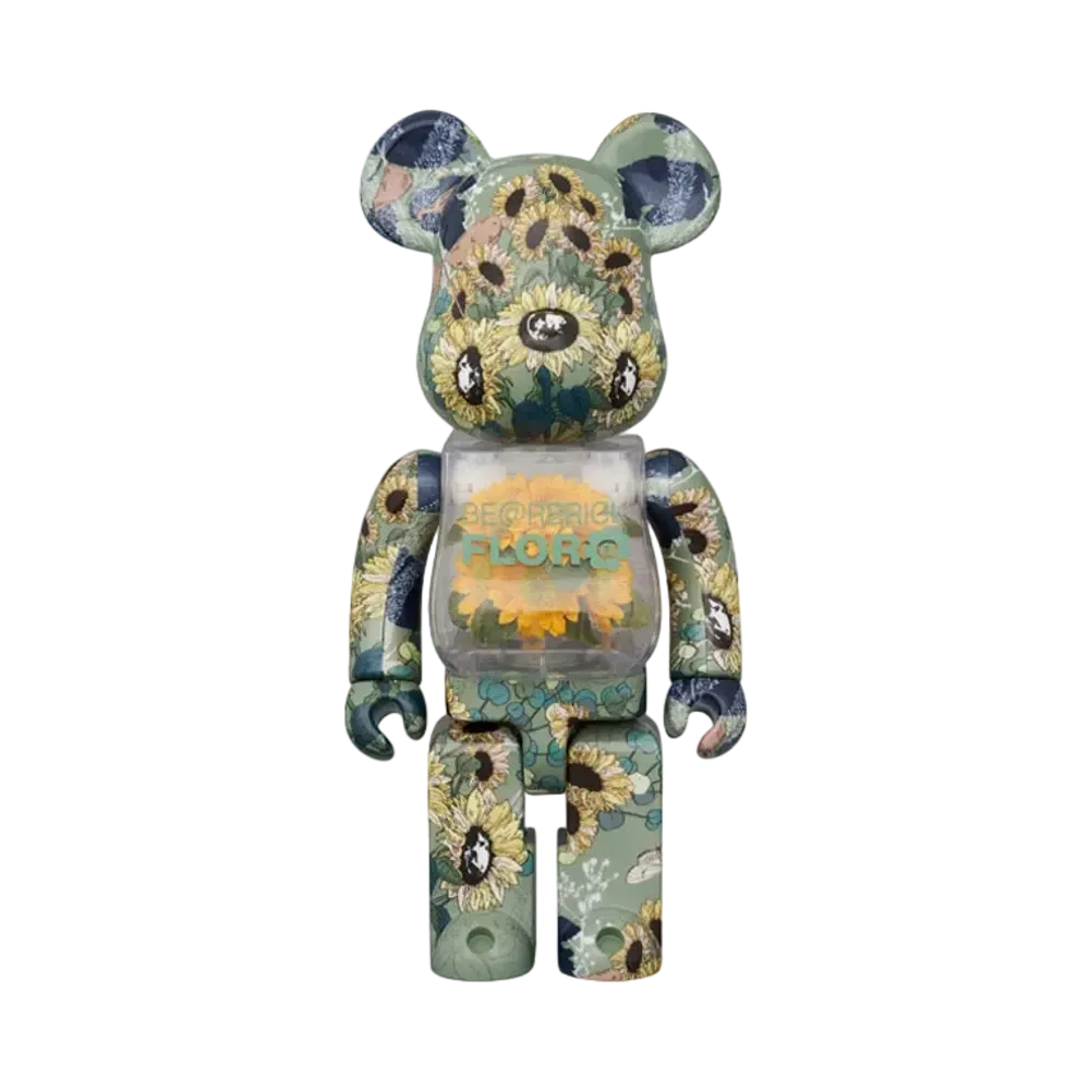 MEDICOM TOY "BEARBRICK" -MAMES- FLORA SUNFLOWER 400%