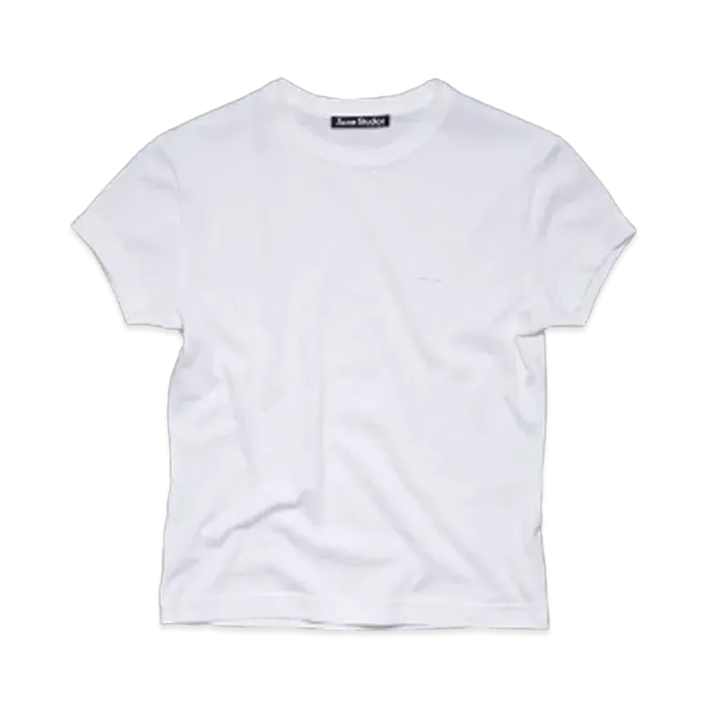 Acne Studios Crew Neck T-Shirt Fit Design "Optic White"