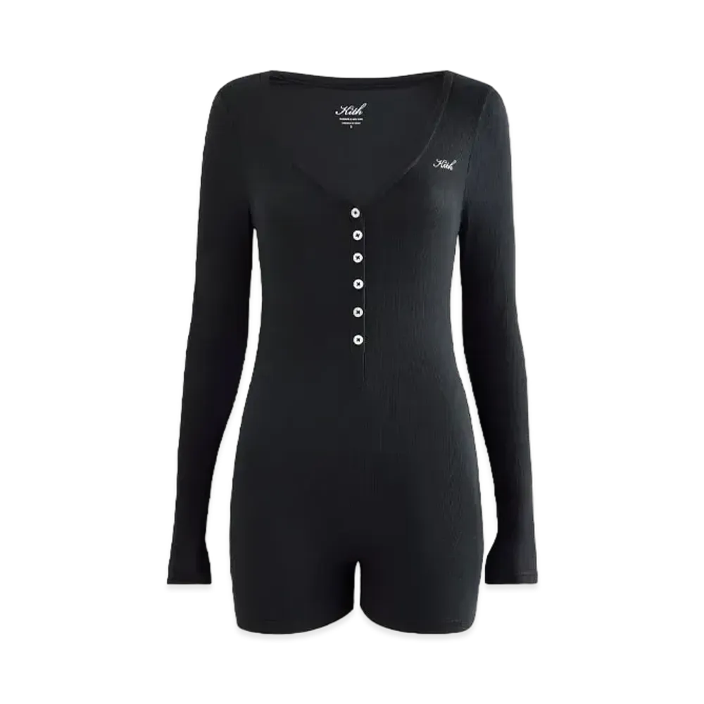 Kith Kithmas Women Dara Modal Rib Romper "Black"
