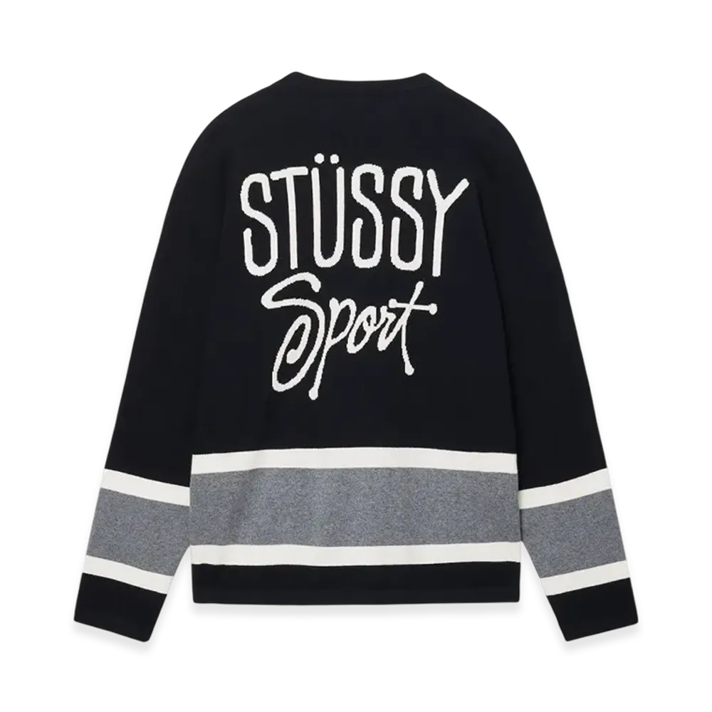 Stussy Hockey Sweater "Black"