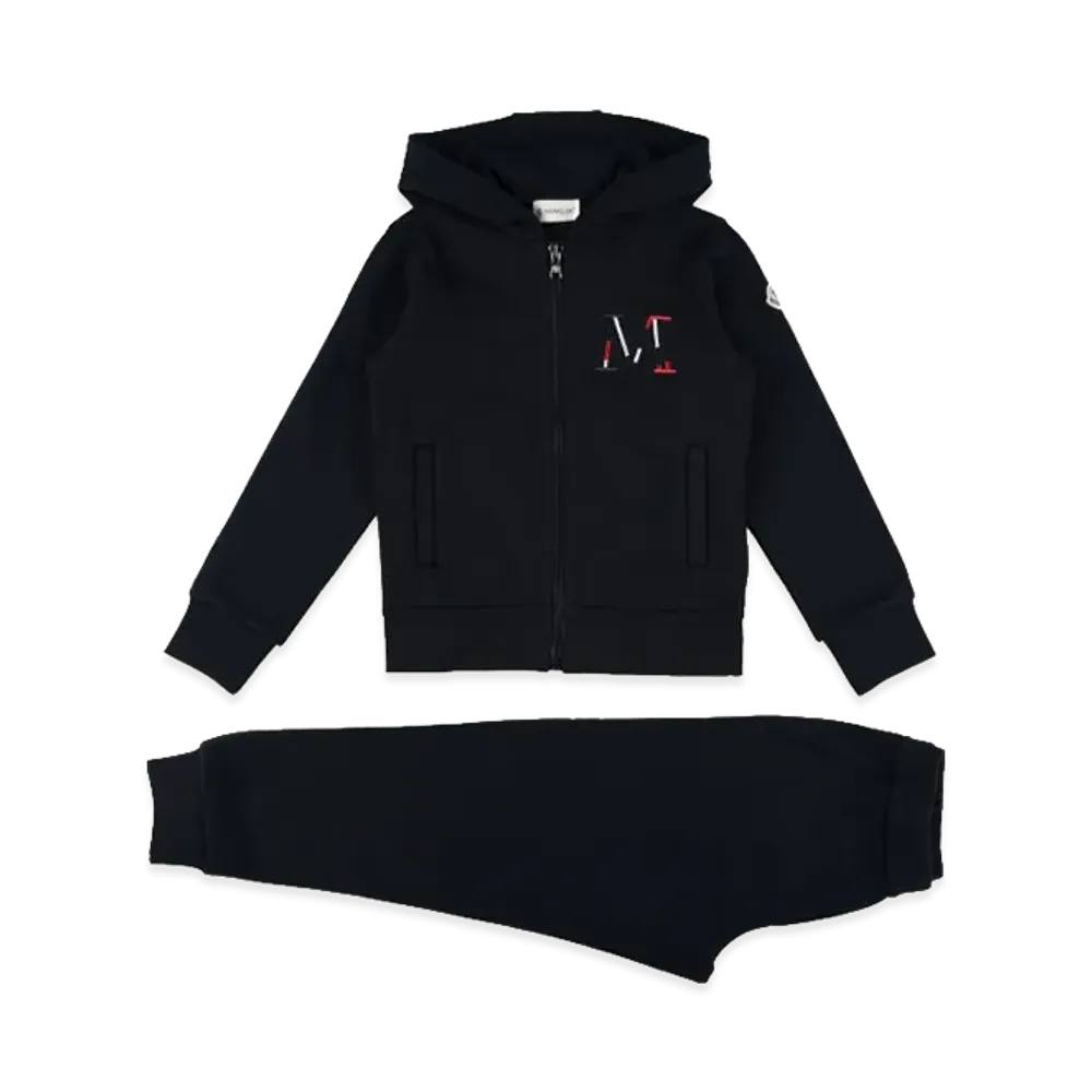 MONCLER Kids Hoodie And Jogger "Dark Blue"