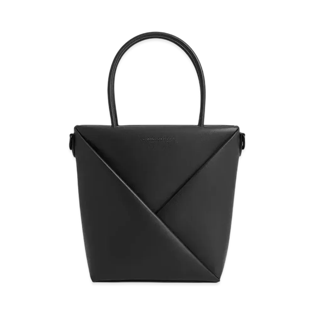 CHARLES & KEITH Midori Geometric Tote Bag "JetBlack"