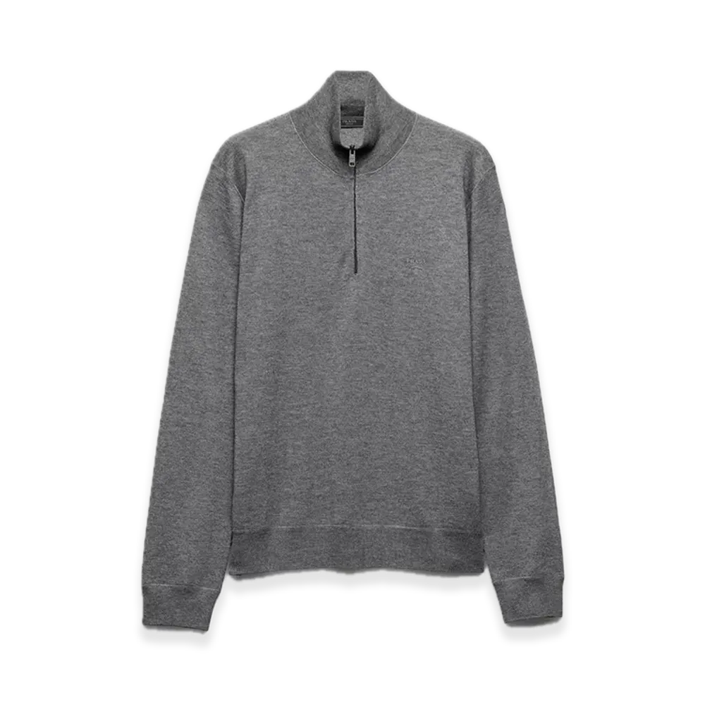PRADA Cashmere x Silk Turtleneck "Gray"