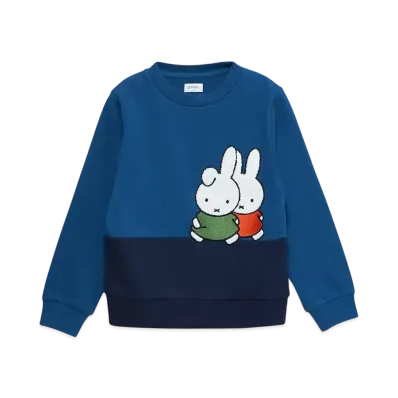 graniph x Miffy & Darn Kids Fleece Sweat "Blue"