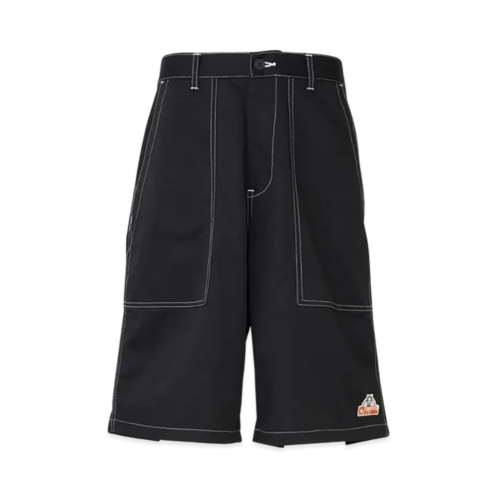 HYSTERIC GLAMOUR See No Evil Patch Baker Shorts "Black"