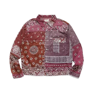 KAPITAL GAUZE BANDANA PATCHWORK 1ST JACKET "Engine"