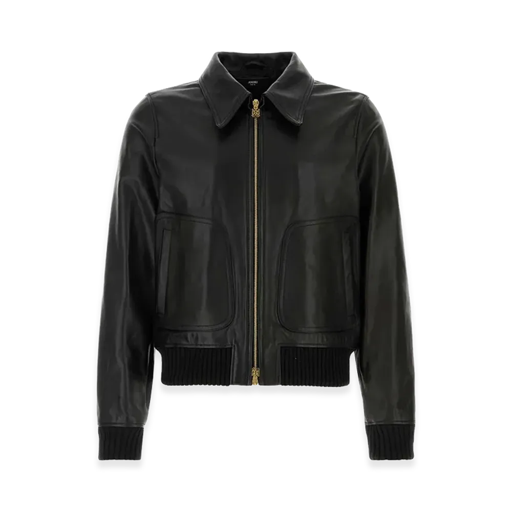 AMIRI Leather Jacket "Black"