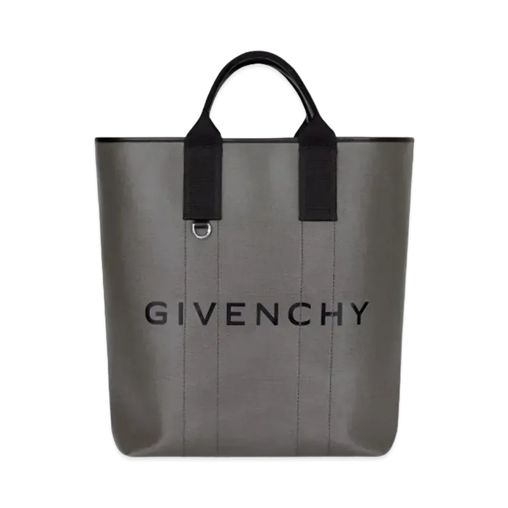 GIVENCHY G-Essentials Large Tote Bag In Coated Canvas "Quartz Grey"