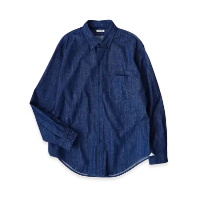 NICENESS Carol Button Down Shirt - Denim "Indigo"
