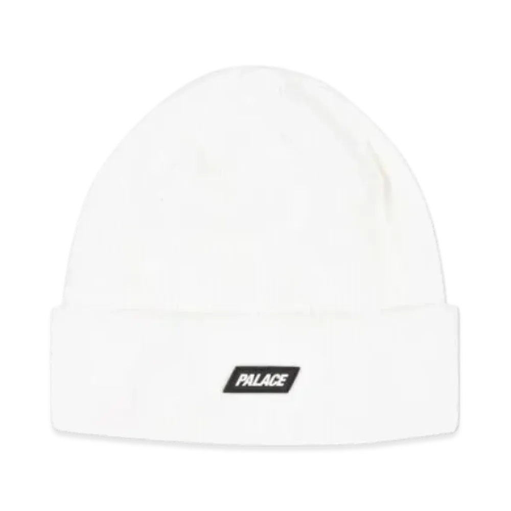 PALACE Break Knit Beanie "White"