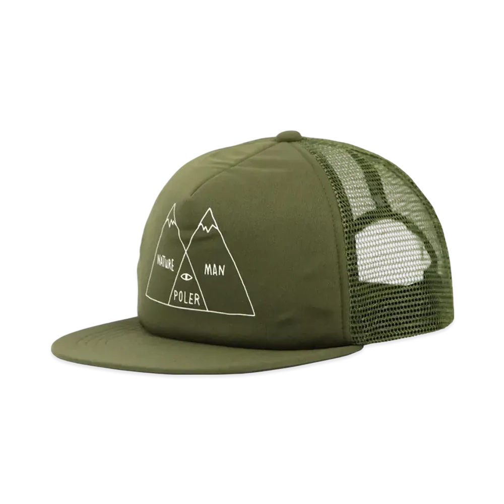 POLeR Ven Digram Trucker Cap "Green"