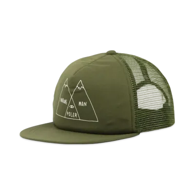POLeR Ven Digram Trucker Cap "Green"