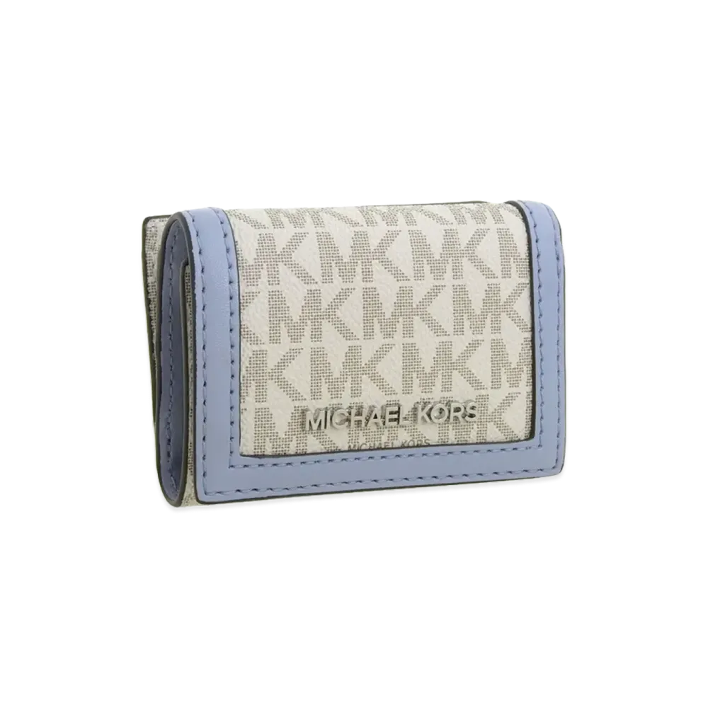 MICHAEL KORS Women's Trifold Wallet "White/Blue"