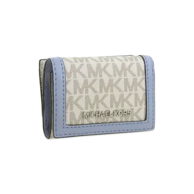 MICHAEL KORS Women's Trifold Wallet "White/Blue"