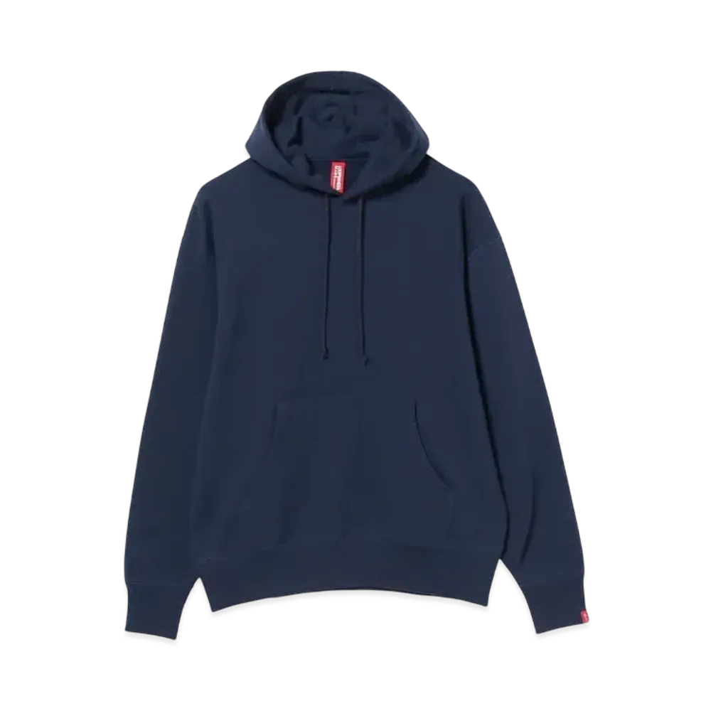 BEAMS JAPAN x LOOPWHEELER Hanging Fleece Loose Fit Pullover Hoodie "Navy"