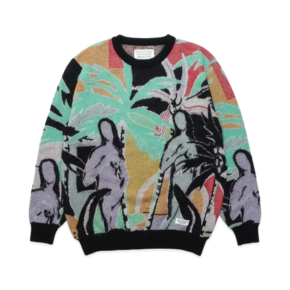 WACKO MARIA Yula Paradisezu Mohair Knit "Black"