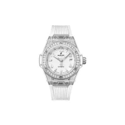 HUBLOT Big Bang One Click Steel White Pave 33mm