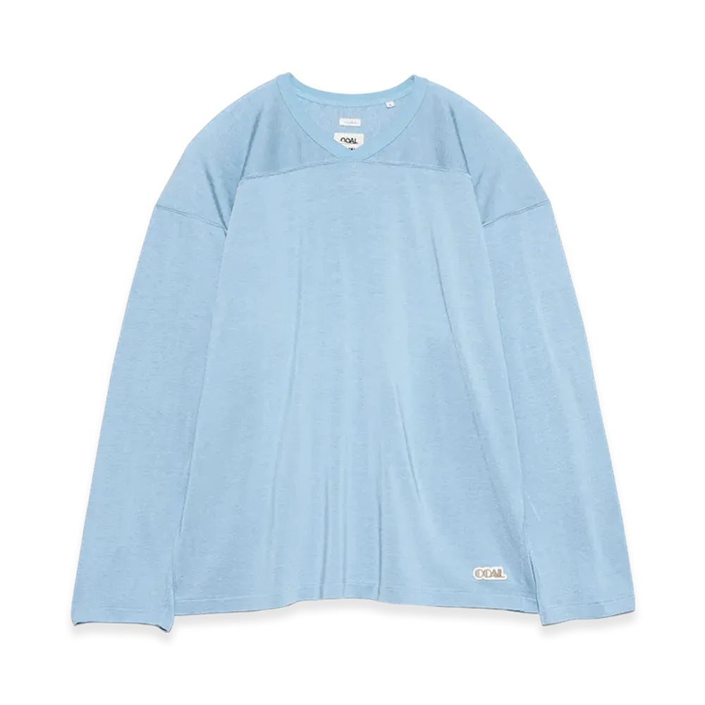 nanamica Rayon Cotton L/S Tee "Blue"