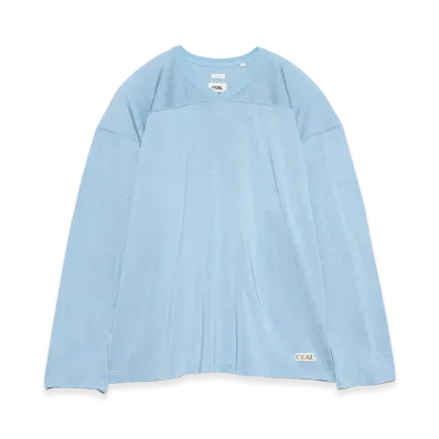 nanamica Rayon Cotton L/S Tee "Blue"