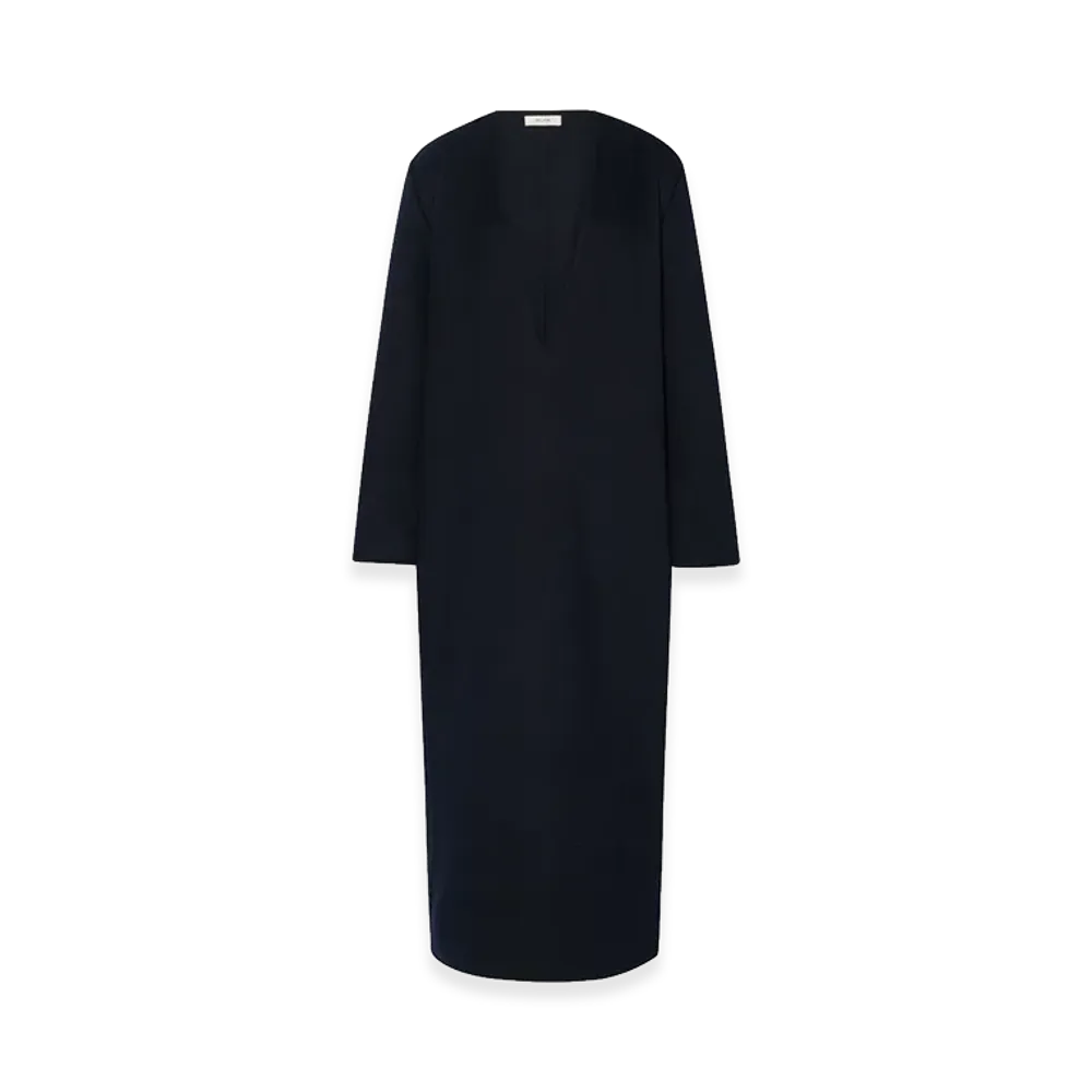 The Row Women's Theia Cashmere Dress "Dark Navy"