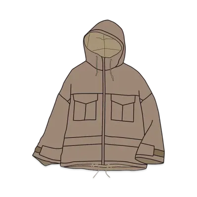 Uniqlo White Mountaineering Hybrid Down Oversize Parka Women "Brown"