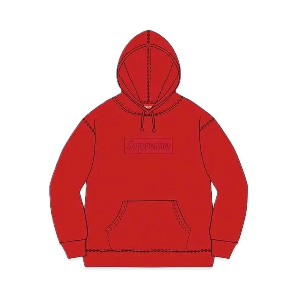 シュプリーム ボックス ロゴ フーディー スウェットシャツ "レッド" (14FW)