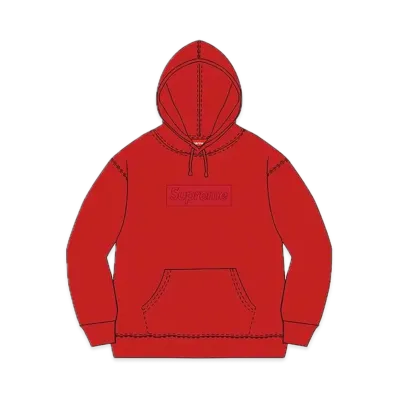 Supreme Box Logo Hooded Sweatshirt "Red" (14FW)
