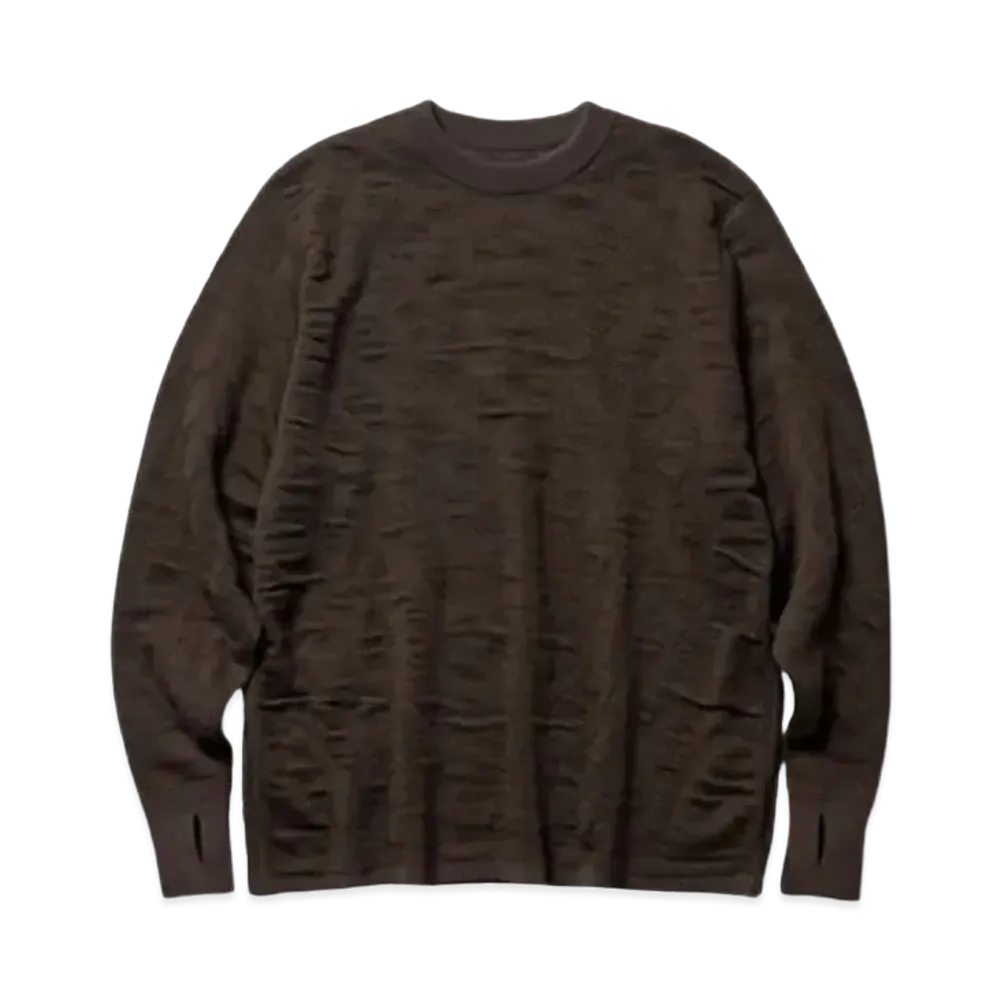 Goldwin 0 Reaction Diffusion Knit Top (Unisex) "Dark Brown"