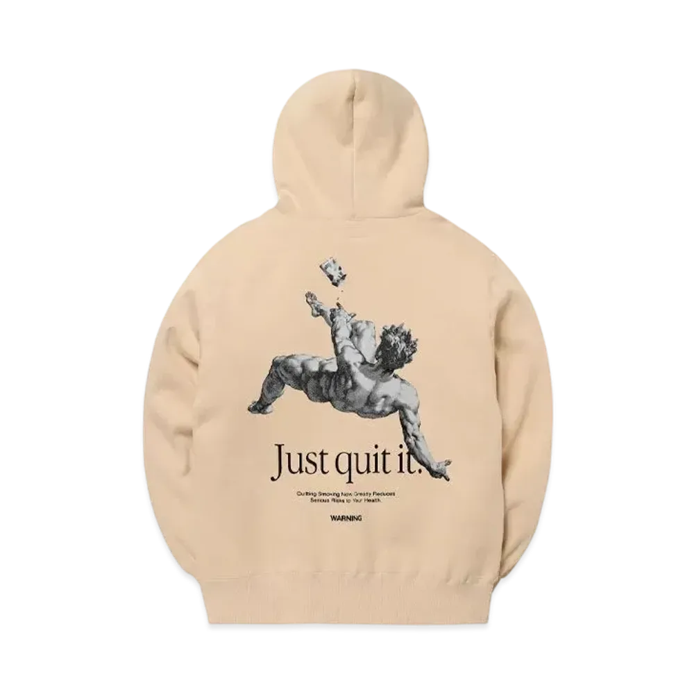 FR2 Just Quit It. Hoodie "Beige"
